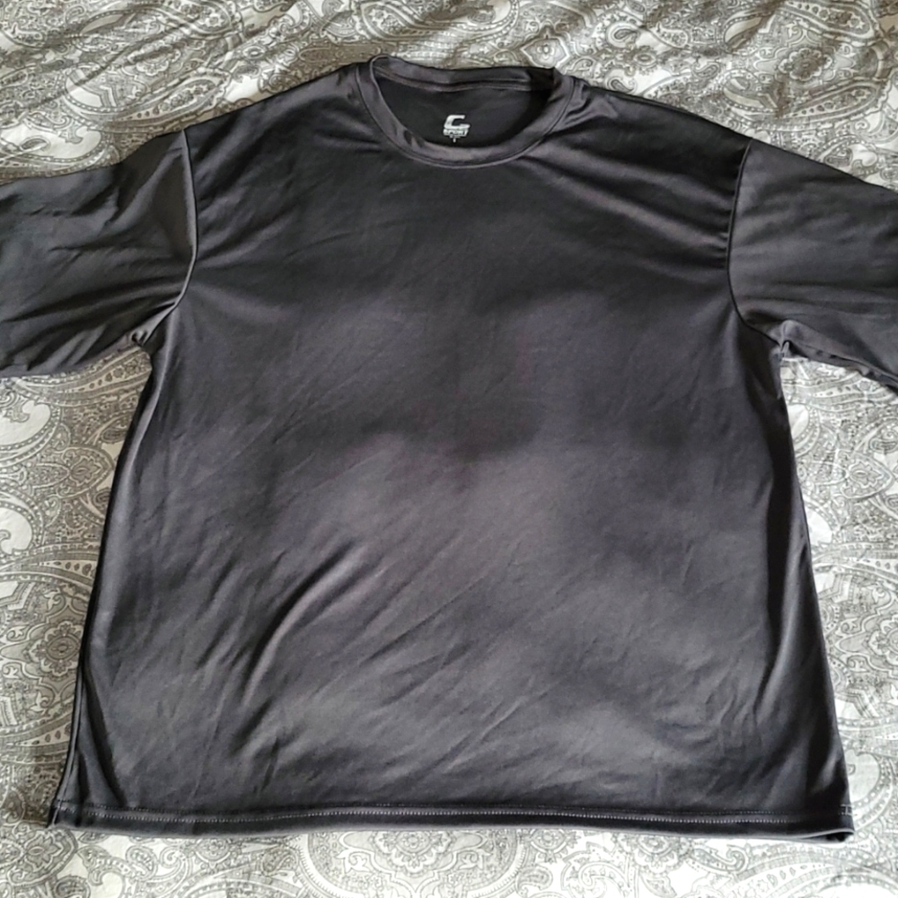 C2 Sport Size Large Dark Gray Athletic Short Sleeve T-shirt